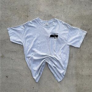 Corvette Grand Sport Embroidered T-Shirt Gray Gildan Ultra Cotton Men’s L